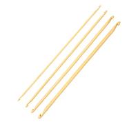 Set di Uncinetti Tunisini a Doppia estremità, 4 Pezzi Uncinetti Tunisini da 9,4 Pollici di Lunghezza Assortita in bambù Uncinetti Tunisini per Maglieria per Lavori a Maglia e