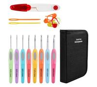 Set di Uncini per Lavori a Maglia | Per Artigianato con Custida Include - Kit Completo per Uncinetto con Filato - Per Appassionati Di Famiglia Donne Uomini Hobbisti Creazione Coperte Hobby Da Viaggio