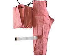 Set di uniforme da judo Gi per karate, per bambini e adulti, in cotone, per allenamento di judo e karate, Rosa, M0 US