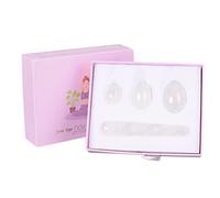 Set di uova di giada bianca Set di sfere di cristallo con bacchetta for esercizi di Kegel, bastone da massaggio di serraggio, set di non trapano senza scatola decorazione della stanza (Color : Undril