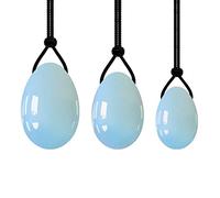 Set di uova di giada di quarzo rosa Uova for esercizi Pietre naturali Palla Esercizio Uovo for massaggi, Tipo 7 Collezioni di casa (Color : Type 4)