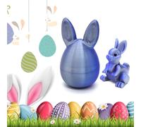 Set di Uova di Pasqua Stampate in 3D con Coniglio Interno, Giocattolo Fidget Misterioso con Uovo di Pasqua, Uova a Sorpresa per Caccia alle Uova, Decorazioni da Scrivania e Regali per Bambini e Adulti