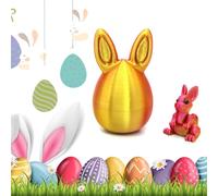 Set di Uova di Pasqua Stampate in 3D con Coniglio Interno, Giocattolo Fidget Misterioso con Uovo di Pasqua, Uova a Sorpresa per Caccia alle Uova, Decorazioni da Scrivania e Regali per Bambini e Adulti