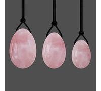 Set di uova Yoni al quarzo rosa Uova di giada naturale forate Sfere Kegel di ametista Uovo da massaggio Uovo di cristallo Yoni di ossidiana,Uova C decorazione della stanza