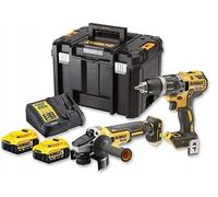 Set di utensili a batteria DeWALT, trapano DCD791 + smerigliatrice angolare DCG405 DCK2020P2T