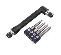 Set di utensili a forma di L con manico a croce a testa piatta triangolo Y U tre punti quattro punte punte per cacciavite per riparazioni domestiche (set tipo Y)