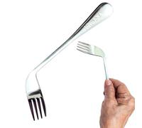 Set di utensili adattivi - Cucchiaio più vecchio Forchetta per gomito, Strumenti di Assistente alimentare angolati | Maniglie non scivolate, facili da tenere in mano posate leggere e stoviglie