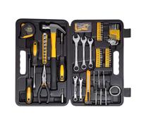 Set di utensili CARTMAN da 148 pezzi, kit di utensili manuali generici con custodia in plastica per attrezzi, set per auto, giallo