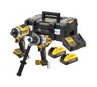 Set di utensili combinati DeWalt senza fili e senza spazzole 18V/2x5,0Ah DCK2200H2T
