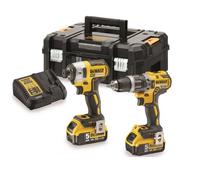 Set di utensili combinati senza fili e senza spazzole DeWALT DCK266P2T