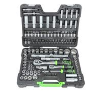 SET DI UTENSILI DA 113 PEZZI CON BUSSOLE A 12 LATI DA 1/4" E 1/2" - FINITURA ZIN
