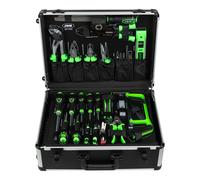 SET DI UTENSILI DA 159 PEZZI IN ALLUMINIO CON BUSSOLE DA 1/4" E 1/2" - FINITURA