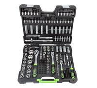 SET DI UTENSILI DA 179 PEZZI CON BUSSOLE ESAGONALI DA 1/4", 3/8" E 1/2" - FINITU