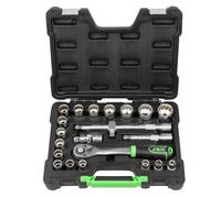 SET DI UTENSILI DA 22 PEZZI CON BUSSOLE A 12 PUNTE DA 1/2" - FINITURA ZINCATA
