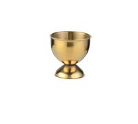 Set di utensili da cucina con tazza da tavolo, 6 pezzi, portauova, stampo for cuocere a vapore le uova in camicia(Gold)