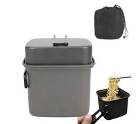 Set di utensili da cucina da campeggio: pentole e padelle in alluminio per la cottura all'aperto, kit di utensili da campeggio antiaderenti | Attrezzature da cucina da escursionismo compatte,