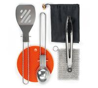 Set di utensili da cucina GSI Outdoors Basecamp Chefs Tool Set Colore: argento