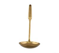 Set di utensili da cucina in acciaio inox dorato, con paletta, cucchiaio, spatola e pala, per un design durevole da appendere per cucinare in casa, cuocere al forno (#2)