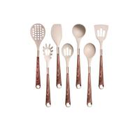 Set di utensili da cucina in silicone resistenti al calore, manico placcato oro rosa, spatola antiaderente, cucchiaio, 5-13 pezzi(K007)