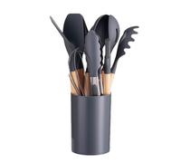 Set Di Utensili Da Cucina In Silicone - Set Di Utensili Da Cucina Con Secchio Portaoggetti | Sets Dis Utensilis Das Cucinas In Silicone Per Uso Alimentare, Sets Dis Utensilis Antiaderenti Das 12 Pezzi
