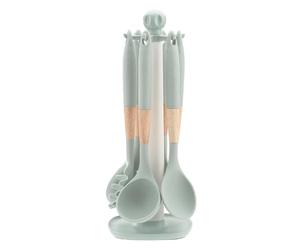 Set Di Utensili Da Cucina In Silicone - Utensili Da Cucina | Set Di Utesili, Spatola Da Cucia Resistente Al Calore Da 7 Pezzi, Per Pentole Padelle Padelle Pentole Antiaderenti Casa Appartamento Agr