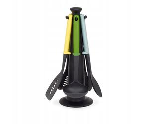 SET DI UTENSILI DA CUCINA JOSEPH DUO 5 UTENSILI + SUPPORTO MULTICOLORE