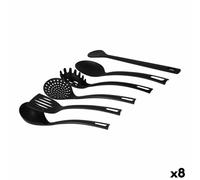Set di Utensili da Cucina Quttin Quttin Nero [6 Pezzi] [8 Unità] [6 pcs]