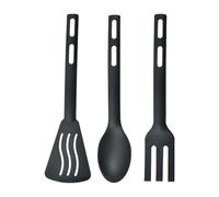 Set di utensili da cucina, set di utensili da cucina in nylon, robusto e resistente al calore, set di posate non stick, utensili da cucina in acciaio inox