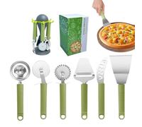 Set di utensili da cucina, strumento per pizza, pala per pizza e tagliapia,Paletta per pizza resistente alla temperatura - Server per pizza dal design ergonomico, manici facili da afferrare per la