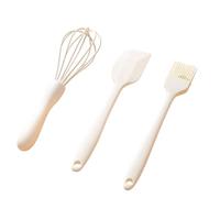 Set di utensili da forno, raschietto in silicone, set da quattro pezzi, frusta uova, spazzola per olio, clip per alimenti per uso alimentare