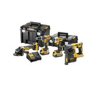 DeWalt DCK422P3T-QW DCK422P3T Combopack 4 pezzi XR 18 Volt 3 x 5,0 Ah Li-Ion in TSTAK