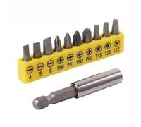 Set di utensili elettrici for la lavorazione del legno con asta di prolunga for conversione da 60 mm con striscia di gomma da 10 pezzi