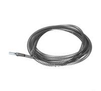 Set di utensili elettrici per dragaggio per tubi da 4 m con molla flessibile a coclea per scarico per lavello da cucina, bagno, vasca da bagno, doccia, fognature e scarichi a pavimento, in acciaio al