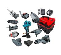 Set Di Utensili Elettrici Universali Senza Fili Multiutensile Oscillanti Spazzole Trapano Trimmer Macchina Da Taglio Utensile Elettrico Altalena Flessibile(15Pcs With Battery)