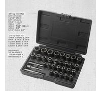 Set di utensili estrattore bulloni 32 pezzi con adattatore per fissaggi arruggin