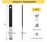 Set di utensili estrattore finitrice efficiente 2 pezzi con raschietto giunto e