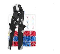 Set di utensili for crimpatura cavi isolati, connettori elettrici, terminali a forcella ad anello a crimpare, capicorda for, kit assortimento for(SN-02C kit)