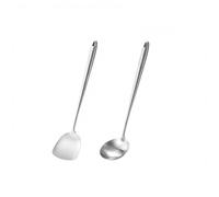 Set di utensili in acciaio inox 304, 2 pezzi, 42,5 cm | Realizzato in acciaio inossidabile 304, questo set di utensili da cucina offre prestazioni di lunga durata e una facile