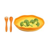 Set Di Utensili In Silicone Per Bambini,Set Svezzamento con per,Ciotola In Silicone Alimentare Con Forme Carine Per Addestramento A Tavola - Addestramento Genitori Tavola da Pranzo Casa e