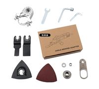 Set di utensili oscillanti per smerigliatrice angolare, kit di multiutensile oscillante, kit adattatore testa universale per smerigliatrice angolare, lavorazione del legno