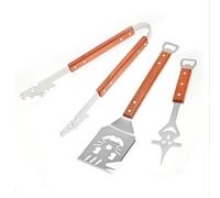 Set di utensili per barbecue con spatola per grill, utensili da griglia 14 in 1 con spatola, forchetta e pinze, accessori per barbecue in acciaio inox resistente, per uomini e maestri della griglia da