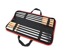 Set di utensili per barbecue Spiedini per kebab - 8 pezzi Spiedini piatti turchi Forchetta per barbecue in acciaio inossidabile Bastoncini per spiedini per barbecue, porta mais, Accessori per barbecue