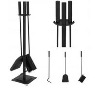 Set Di Utensili Per Camino In Acciaio 4 Pezzi