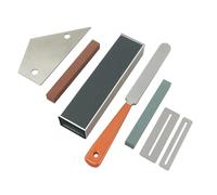 Set Di Utensili Per Chitarra Pietra Abrasiva Righello Di Livellamento Lima Per Tasti Guarnizione Combinata