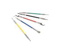 Velleman Set accessori per saldatura 5 pezzi, acciaio inox, struttura leggera con doppi estremi, ideale per saldature di precisione, riparazioni elettroniche e manutenzione stazione di saldatura