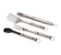 Joseph Joseph Set utensili BBQ GrillOut 4 pezzi in acciaio inox con custodia e manico regolabile