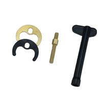 Set di utensili per guarnizioni per rubinetto in acciaio inossidabile/rame per installazione di lavello a foro singolo/doppio con design di fissaggio a ferro di cavallo Set di strumenti per chiavi per