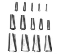 Set di utensili per la finitura del sigillante in acciaio inossidabile con 14 ugelli per sigillatura per tutte le esigenze