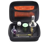 Set di utensili per macinare le erbe, tabacco, bottiglia da tabacco, scatola da tabacco, 12-Picec, con scatola nera e borsa come regalo per padre, marito, amico capo
