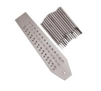 Set di utensili per orologi, maschi a mano, maschi a macchina, set di maschi e filetti, 14 maschi e 1 piastra per viti, estrattore per la produzione di gioielli e riparazione